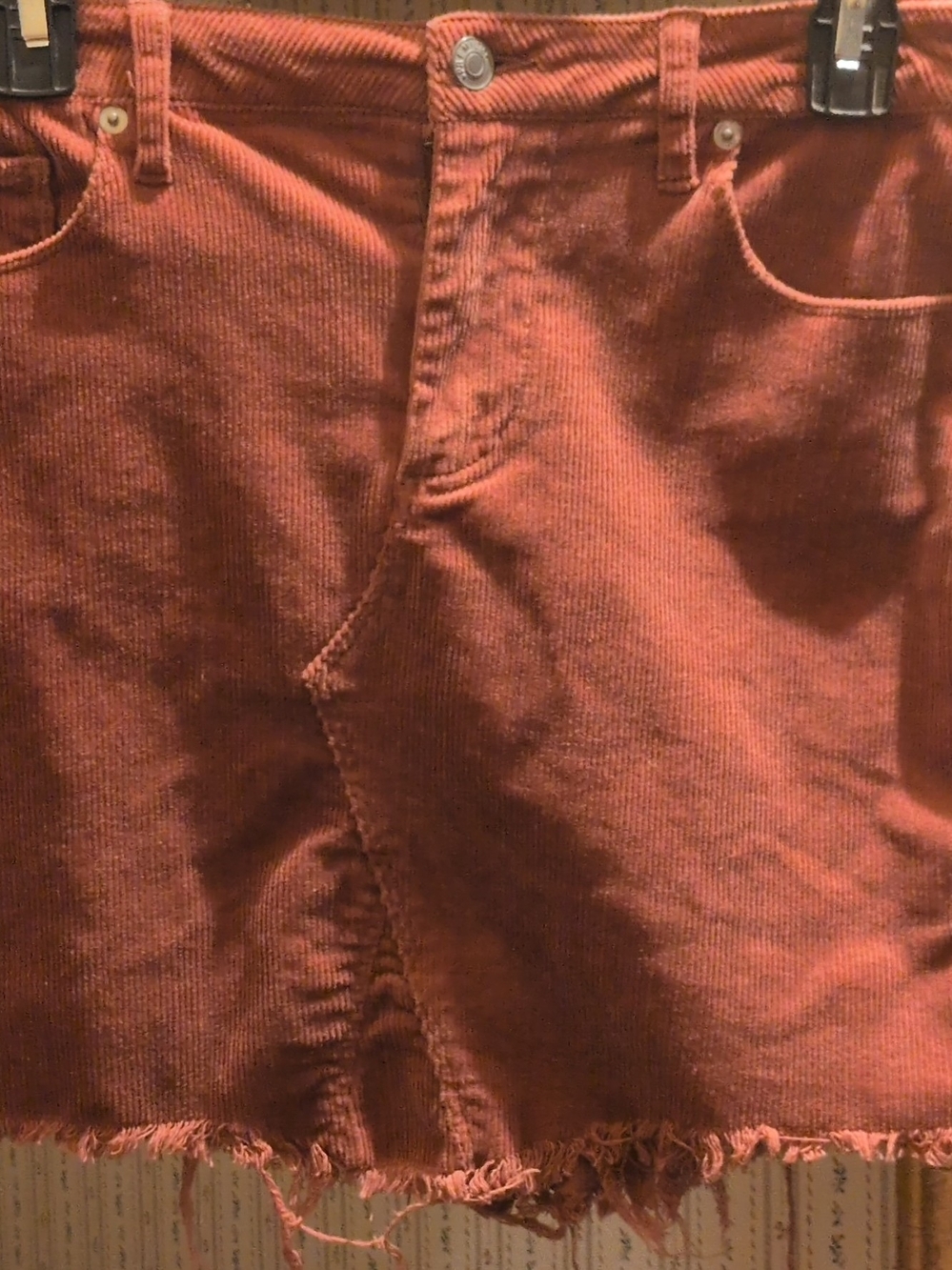 Rust Corduroy Women’s Skirt -